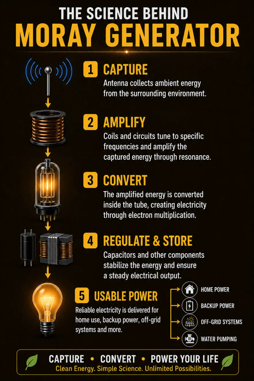 Science Behind the Moray Generator System DIY energy blueprint
